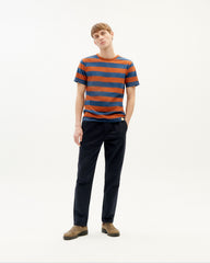CLAY RED STRIPES T-SHIRT von THINKING MU