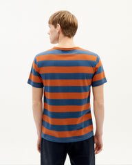CLAY RED STRIPES T-SHIRT von THINKING MU