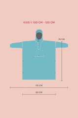 Japanese Blossom Kids - Regenponcho für Kids von RAINKISS