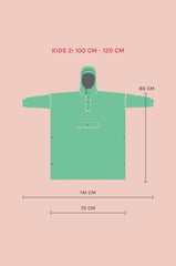 Japanese Blossom Kids - Regenponcho für Kids von RAINKISS